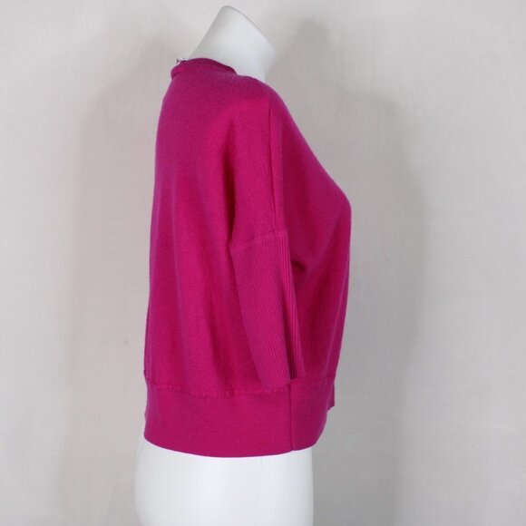 NWOT Anthropologie Pink Wool Crewneck Sweater - Picture 5 of 8